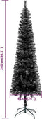 vidaXL - Kerstboom - smal - 240 cm - zwart