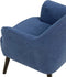 LOKEN - Fauteuil - Blauw - Polyester