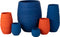 J-Line bloempot Fiesta - keramiek - blauw - large - Ø 44 cm