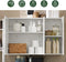 SoBuy FRG231-L-W - Wandkast 3 Deuren - Verstelbare Plank - Wit 90x30x60cm