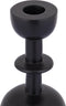 PTMD Yanou Black Aluminum Candleholder With Ring L