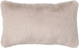 Dutch Decor ZAYA - Sierkussen 30x50 cm - bontlook - effen kleur - Pumice Stone - beige - Inclusief binnenkussen