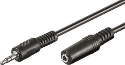 Audio Jack Cable (3.5mm) Ewent EW-220200-030-N-P Black
