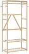 vidaXL - Kledingrek - met - schappen - 80x40x175 - cm - bamboe