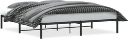 vidaXL - Bedframe - metaal - zwart - 180x200 - cm