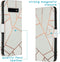 iMoshion Hoesje Geschikt voor Samsung Galaxy S10 Hoesje Met Pasjeshouder - iMoshion Design Softcase Bookcase - Wit / Meerkleurig / Goud / White Graphic