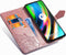 Hoesje Met Pasjeshouder Geschikt voor Motorola Moto G9 Plus - Mandala Bookcase - Roze