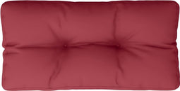 vidaXL - Bankkussen - 80x40x12 - cm - stof - wijnrood
