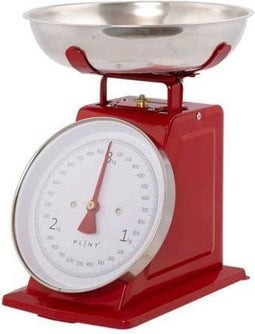 PLINT Retro Keukenweegschaal - Rood - Scandinavisch Design
