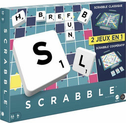 Mattel Scrabble Together - Bordspel - Twee spellen in één - Franstalig