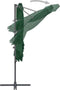vidaXL - Parasol - met - draagbare - voet - groen