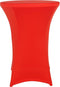 Perel - Statafelrok - Met Extra Cover - Stretch - Rood - Ø80-85 x 110 cm