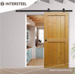 Intersteel Basic Top - Schuifdeursysteem - 2 stalen rails 100 cm - Mat zwart