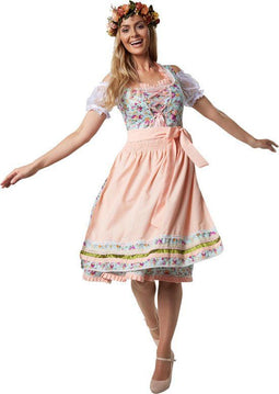dressforfun Erding - Midi-Dirndl - Halflang bloemenmotief - (2 S)
