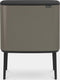 Brabantia Bo Touch Bin - Prullenbak - 3 x 11 liter - Afvalscheiding - Platinum