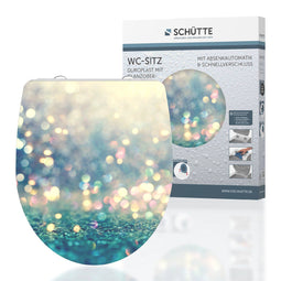 SCHÜTTE MAGIC LIGHT - WC-Bril - Duroplast - Soft Close - Afklikbaar - RVS-Scharnieren - Belastbaar tot 175 kg - Multi kleuren