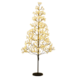 Coast Lichtboom Kunstboom - 120 cm - 800 Warm Witte LED-lampjes - Zwart