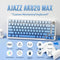 Ajazz AK820 MAX - Draadloos Mechanisch Gaming Toetsenbord - Hot Swap - RGB - Gradiënt blauw