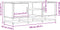 vidaXL - Tv-meubel - 100x35x41 - cm - bewerkt - hout - metaal - grijs - sonoma - eiken