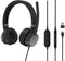 Lenovo Go Wired ANC - On-Ear Headset - Ruisonderdrukking - Zwart