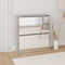 vidaXL - Schoenenkast - met - spiegel - 3-laags - 63x17x102,5 - cm - hoogglans - wit