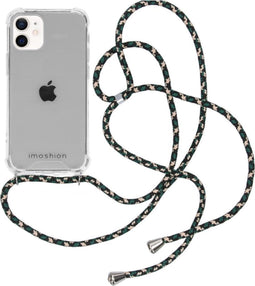 iMoshion Hoesje Geschikt voor iPhone 12 Mini Hoesje Met Koord - iMoshion Backcover met koord - Transparant