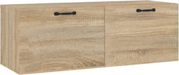 vidaXL - Wandkast - 100x36,5x35 - cm - bewerkt - hout - sonoma - eikenkleurig