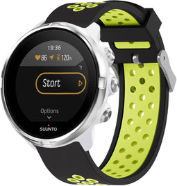 imoshion Siliconen sport bandje - Universeel 24 mm aansluiting - Zwart/Groen