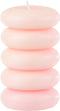 J-Line kaars Macaron - roze - large - 10U