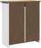 vidaXL - Gangkast - BODO - 80x35x90 - cm - wit - en - bruin