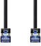 Nedis CAT6a netwerkkabel - S/FTP - RJ45 Male - RJ45 Male - 3.00 m - Snagless - Rond - LSZH - Zwart - Envelop