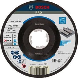 Bosch 2 608 619 258 - Afbraamschijf gebogen 115 mm - 22.23 mm