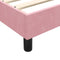 vidaXL - Bedframe - zonder - matras - 200x220 - cm - fluweel - roze