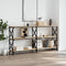 vidaXL - Wandtafel - 156x28x80,5 - cm - bewerkt - hout - sonoma - eikenkleurig