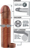 Pipedream Fantasy X-Tensions sleeve Perfect Extention - With Ball Strap bruin