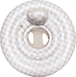 Swim Essentials Baby Float - 4 luchtkamers - Beige Checkmate