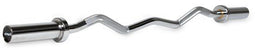 VirtuFit Olympische EZ Curl Bar - Halterstang 120 cm - Ergonomisch ontwerp - Zilver