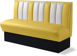 Bel Air Dinerbank Single Booth HW-150 Geel