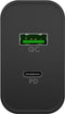 Goobay 61755 - Thuislader - 1 USB-C PD 45W en 1 USB-A QC 18W - Zwart