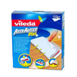 Vileda AttrActive Plus droge vervanging 12 st