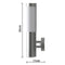 vidaXL Buitenlamp RVS Savona (2 stuks)