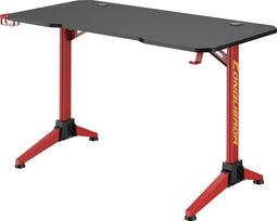 NanoRS - Gaming bureau 100kg max | 750mm hoog | RGB LED achtergrondverlichting - Zwart en rood