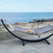 House Nordic Tripoli - Luxe Buitenhangmat - Houten Frame 320x120x120 cm - Grijs/Zwart