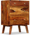 vidaXL - Bijzetkast - 60x35x76 - cm - massief - sheeshamhout