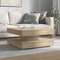 vidaXL - Salontafel - 360 - graden - draaibaar - 70x70x34,5 - cm - sonoma - eikenkleur