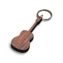 Berben Design Sleutelhanger Gitaar - Noten - 6 x 2.3 x 0.6cm