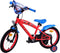 Spider-Man Kinderfiets - 16 inch - Handrem en Zijwieltjes - Rood