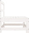 vidaXL - Tuinmiddenbank - massief - grenenhout - wit