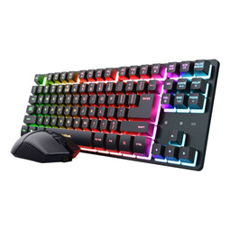 Toetsenbord en muis Trust 25984 GXT832 Zwart Qwerty Spaans