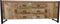 Dressoir mangohout - Dressoir 6 lades - Dressoir industrieel 200 cm
